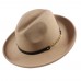 's & 's Wide Brim Fedora Felt Hat With A Band (7 Color Option)   eb-38756915